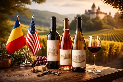 Romanian wine importer USA premium wine selection